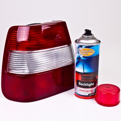 Toningsspray för bakljus, röd transparent