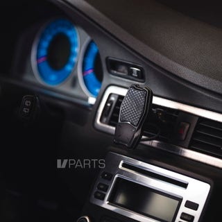 Telefonhållare med magnet och trådlös laddning till Volvo S80, V70, XC70 för luftutblås.