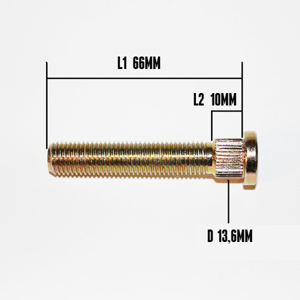 Wheelstud till Volvo 740, 940 fram, för 10-20mm spacer