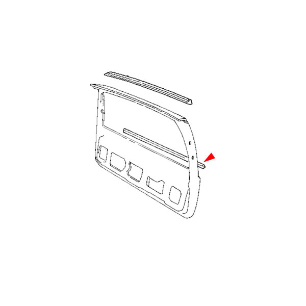 Nedre list till bakruta till Volvo 855, V70, V70XC