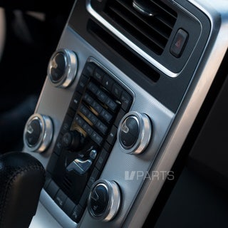 Dekorringar i aluminium för mittkonsoll till Volvo S60, V60, S80, V70, XC70