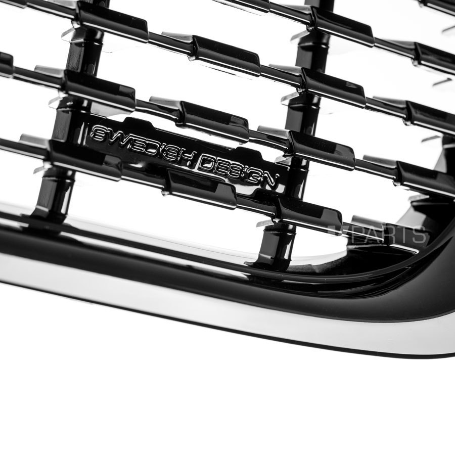 Stylinggrill till Volvo V70 08-13, blanksvart - Image 7