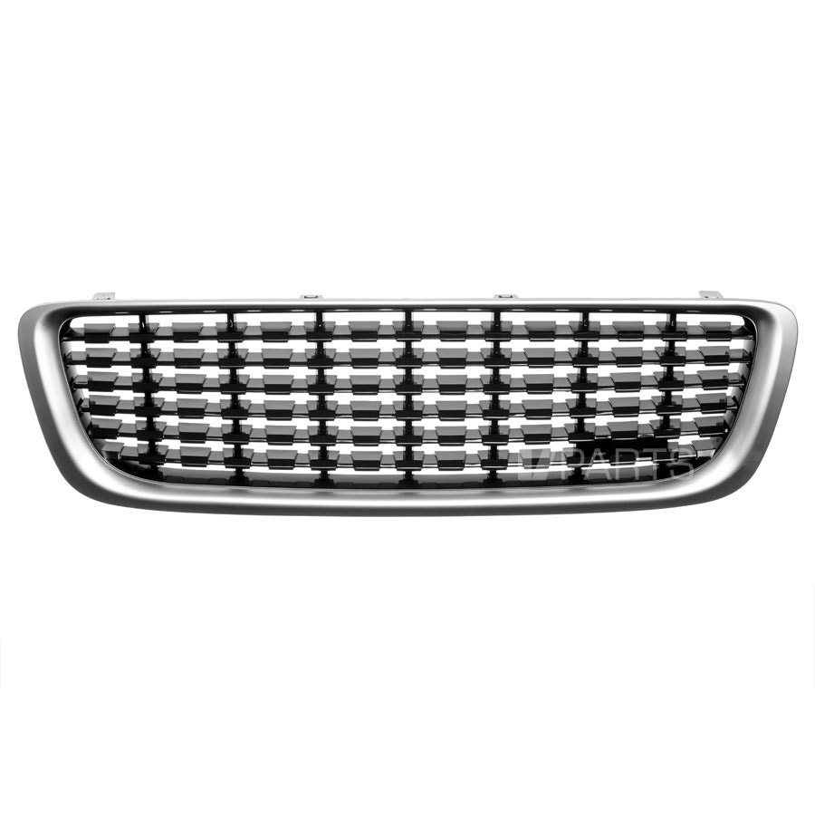 Stylinggrill till Volvo V70 08-13, mattkrom/blanksvart - Image 4