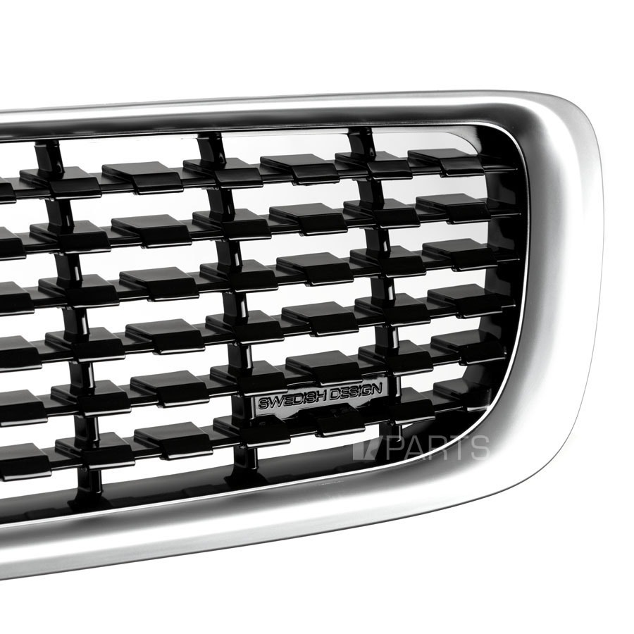 Stylinggrill till Volvo V70 08-13, mattkrom/blanksvart - Image 4