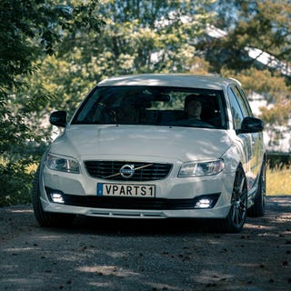 Add-on läpp frontspoiler till Volvo V70, S80, 14-16