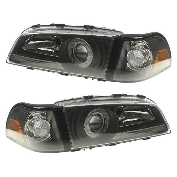 Styling strålkastare till Volvo S70, C70, V70, svarta USA-blinkers