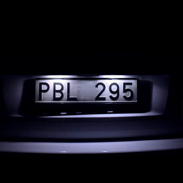 LEDs för skyltbelysning till Volvo S60, S80, V70, XC70. 6000K