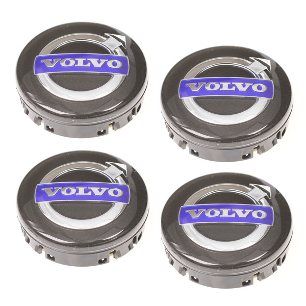 Volvo original navkapsler 4st, svarta