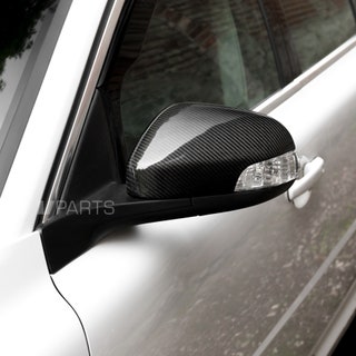 Kolfiber backspegelkåpor till Volvo S40, V40, V50, C30, C70, S80, V70 Med stora spegeln