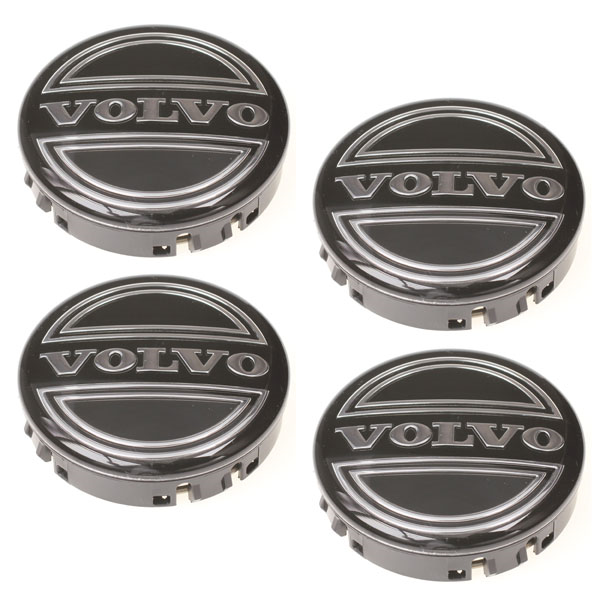 Volvo Original Nabenkappen 4St., schwarz älter