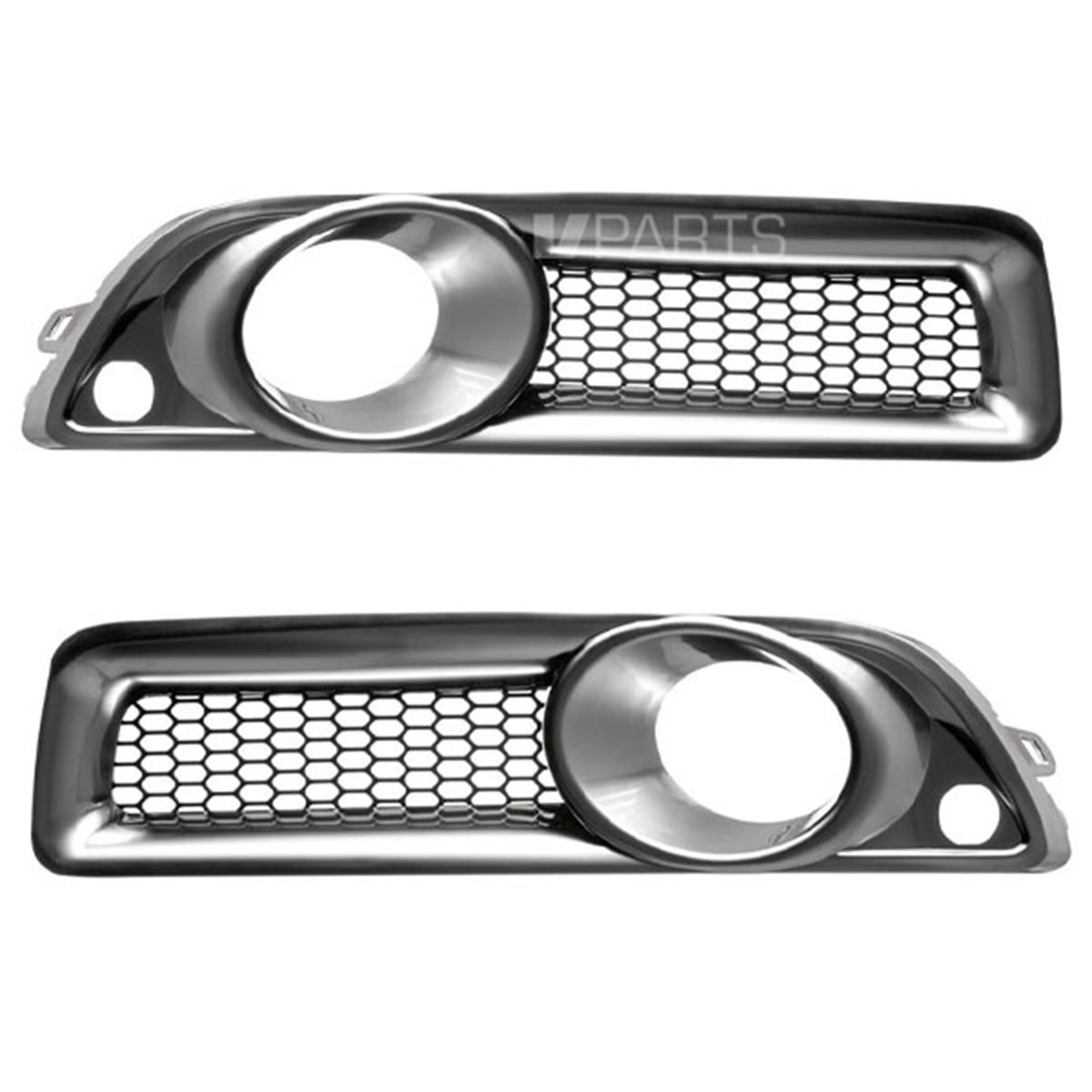 Mattkromade dimljusgaller till R-design Volvo V70 08-13, med p-sensorer - Image 2