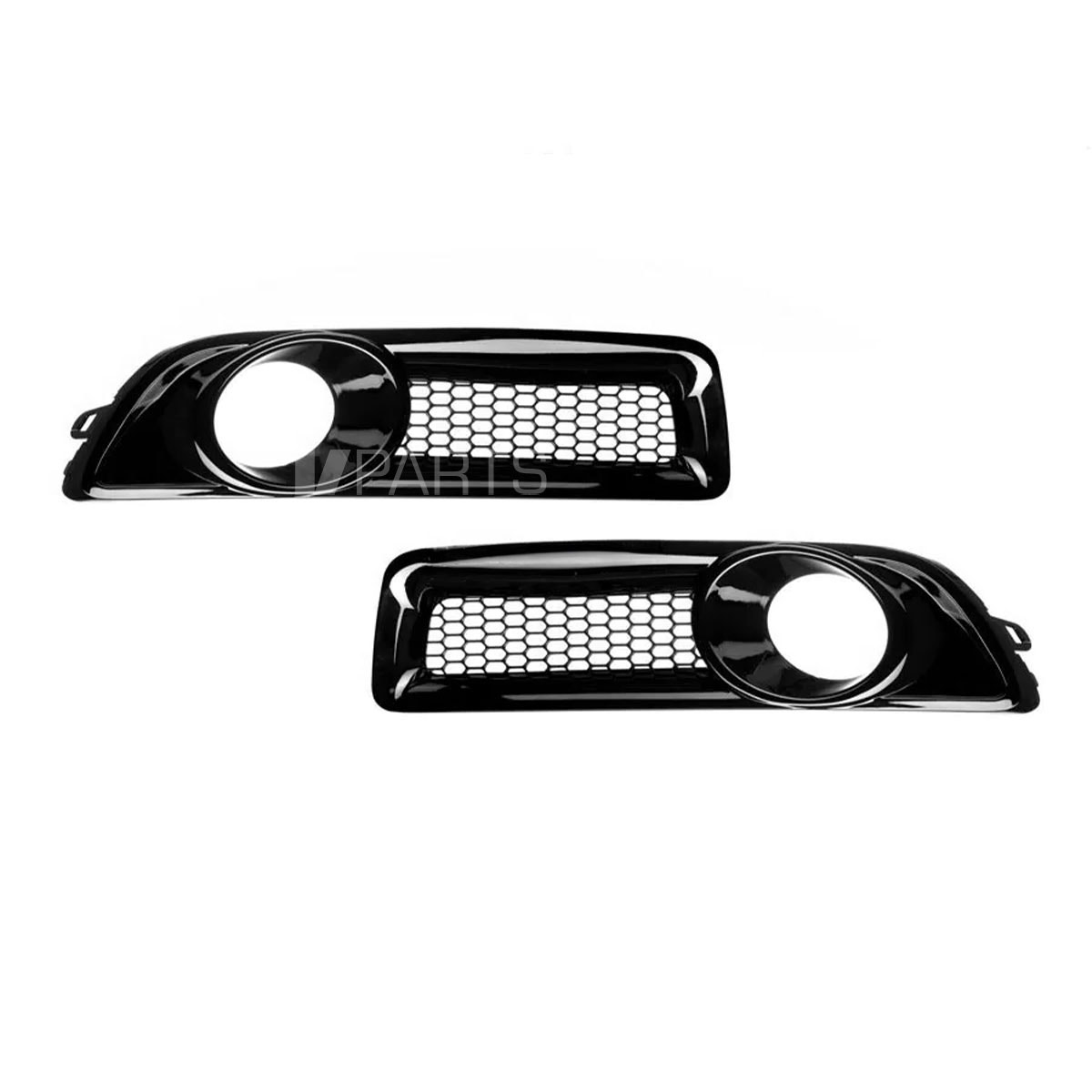 Blanksvart dimljusgaller till Volvo V70 08-13, utan p-sensorer - Image 0