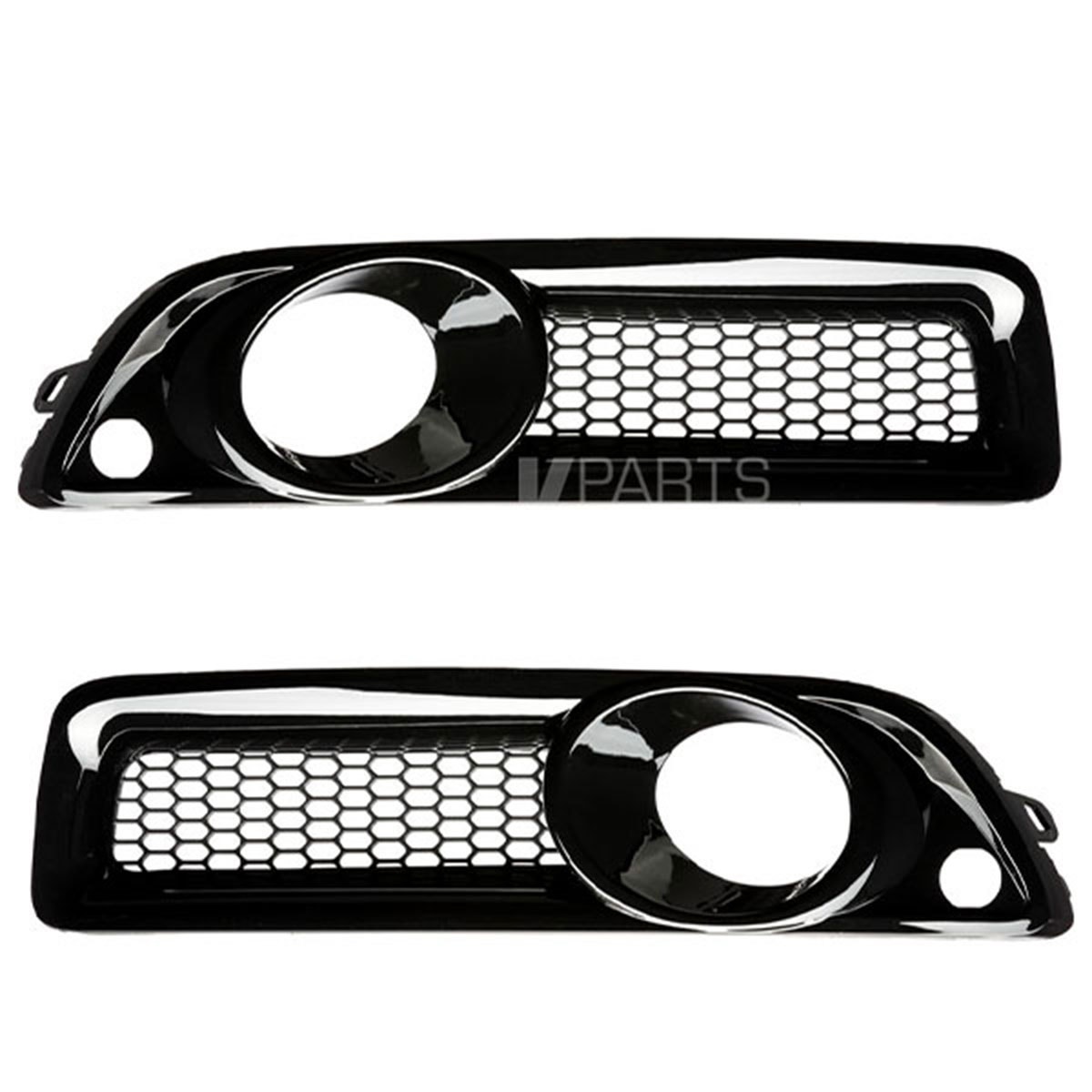 Blanksvarta dimljusgaller till Volvo V70 08-13, med p-sensorer - Image 0