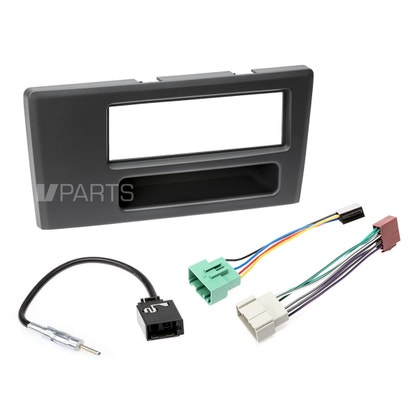 Stereoframe met kabels voor SingleDIN stereo voor Volvo S60, V70, XC70, -04