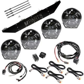 Pakke: 4 X LED ekstralys, til Volvo XC40, 17-, CANBUS, med monteringsdetaljer