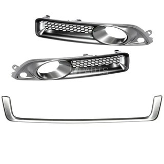 Mattkromade dimljusgaller och dekorlist till Volvo V70 08-13