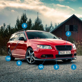 Stylingpaket till Volvo V70 08-13, blanksvart