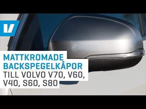Mattkromade backspegelkåpor till Volvo S80, V70, 12- - Image 3