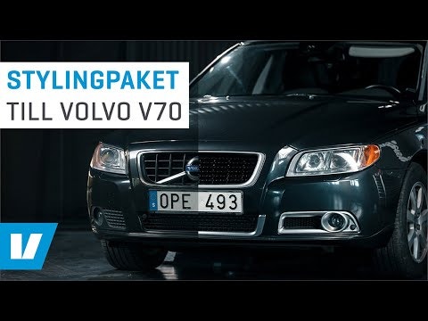 Blanksvart dimljusgaller till Volvo V70 08-13, utan p-sensorer - Image 1