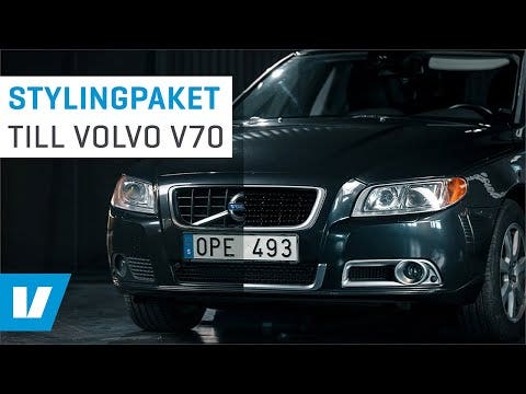 Mattkrom stylingpaket till Volvo V70 08-13
